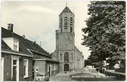 ansichtkaart: Rijnsaterwoude, Ned. Herv. Kerk