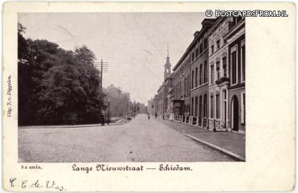 ansichtkaart: Schiedam, Lange Nieuwstraat