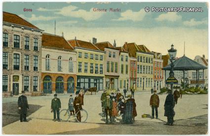 ansichtkaart: Goes, Groote Markt