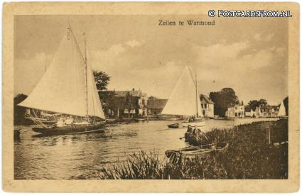 ansichtkaart: Warmond, Zeilen te Warmond