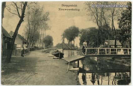 ansichtkaart: Nieuwe Wetering, Dorpgezicht