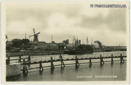 Zoutkamp, Binnenhaven ansichtkaart: Zoutkamp, Binnenhaven