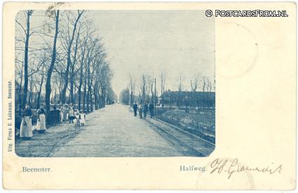 Beemster, Halfweg ansichtkaart: Beemster, Halfweg