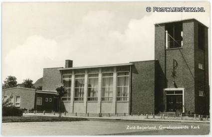 ansichtkaart: Zuid-Beijerland, Gereformeerde Kerk
