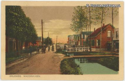 ansichtkaart: Waddinxveen, Brugweg