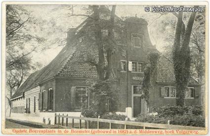 Beemster, Oudste Boerenplaats a.d. Middenweg, hoek Volgerweg ansichtkaart: Beemster, Oudste Boerenplaats a.d. Middenweg, hoek Volgerweg