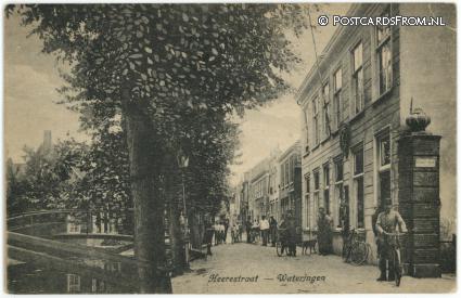 Wateringen, Heerestraat ansichtkaart: Wateringen, Heerestraat
