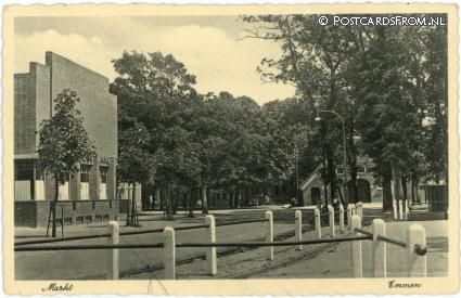 ansichtkaart: Emmen DR, Markt