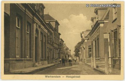 Werkendam, Hoogstraat ansichtkaart: Werkendam, Hoogstraat