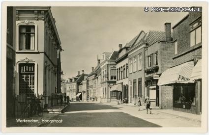 Werkendam, Hoogstraat ansichtkaart: Werkendam, Hoogstraat