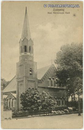 ansichtkaart: Zaamslag, Ned. Hervormde Kerk