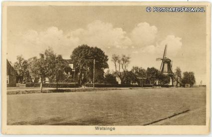 ansichtkaart: Wetsinge, --