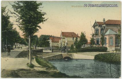 ansichtkaart: Waddinxveen, Kerkweg