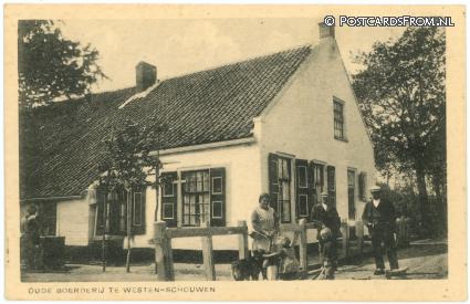 ansichtkaart: Westenschouwen, Oude Boerderij