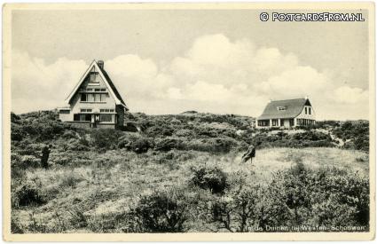 ansichtkaart: Westenschouwen, In de Duinen