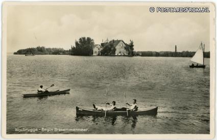ansichtkaart: Woubrugge, Begin Brasemmermeer