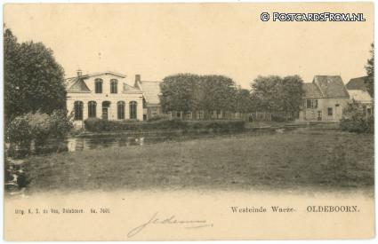 Oldeboorn, Westeinde Waeze ansichtkaart: Oldeboorn, Westeinde Waeze