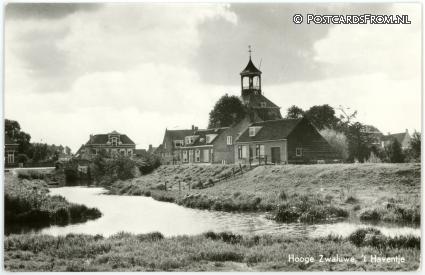 ansichtkaart: Hooge Zwaluwe, 't Haventjes