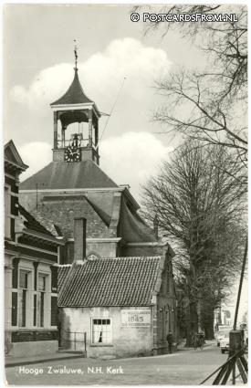 ansichtkaart: Hooge Zwaluwe, N.H. Kerk
