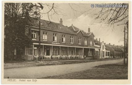 ansichtkaart: Heeze, Hotel van Dijk