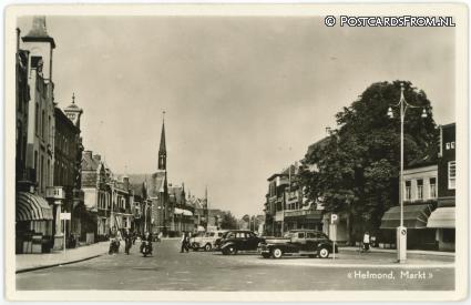 ansichtkaart: Helmond, Markt
