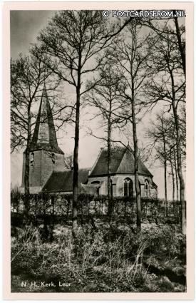 Leur NB, N.H. Kerk ansichtkaart: Leur NB, N.H. Kerk