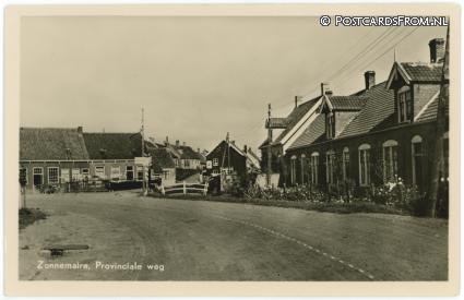 ansichtkaart: Zonnemaire, Provinciale weg