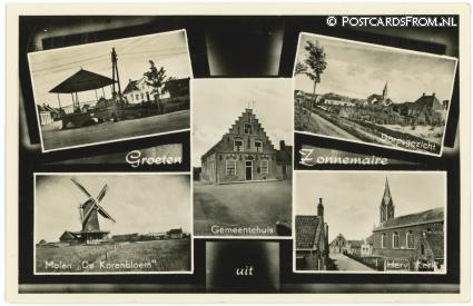 ansichtkaart: Zonnemaire, Groeten uit