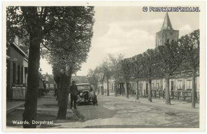 ansichtkaart: Waarde, Dorpstraat