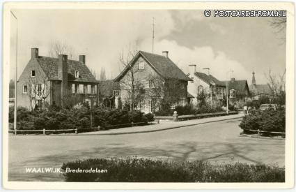 ansichtkaart: Waalwijk, Brederodelaan