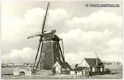ansichtkaart: Zoeterwoude, Barremolen v.d. Oude Groenendijksche en Barrepolder
