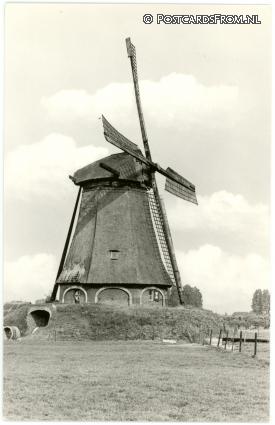 ansichtkaart: Winssen, Korenmolen ao 1835