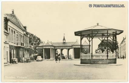 ansichtkaart: Heusden, Vismarkt