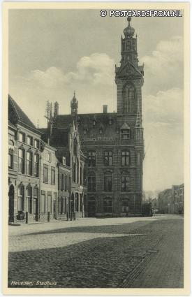 ansichtkaart: Heusden, Stadhuis