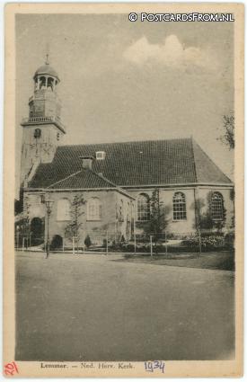 Lemmer, Ned. Herv. Kerk ansichtkaart: Lemmer, Ned. Herv. Kerk