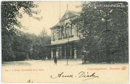 ansichtkaart: Bussum, Concertgebouw
