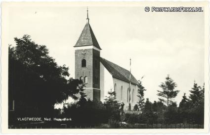 Vlagtwedde, Ned. Herv. Kerk ansichtkaart: Vlagtwedde, Ned. Herv. Kerk