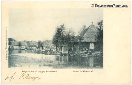 ansichtkaart: Broek in Waterland, --