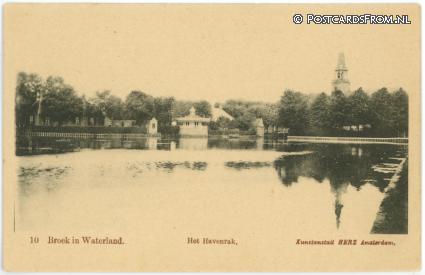 Broek in Waterland, Het Havenrak ansichtkaart: Broek in Waterland, Het Havenrak