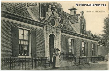 ansichtkaart: Marssum FR, Groet uit