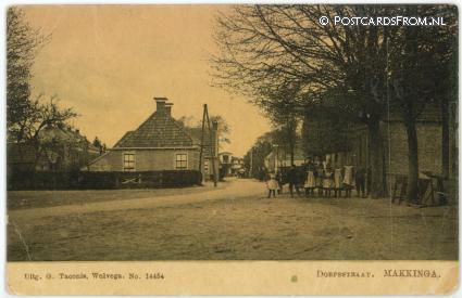 Makkinga, Dorpsstraat ansichtkaart: Makkinga, Dorpsstraat