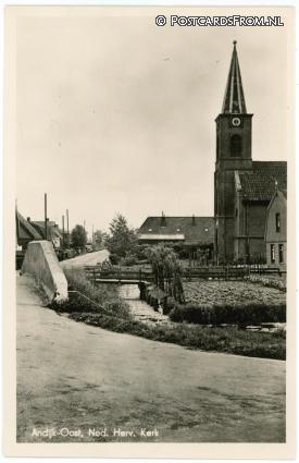 ansichtkaart: Andijk, Oost. Ned. Herv. Kerk