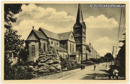 ansichtkaart: Assendelft, R.K. Kerk
