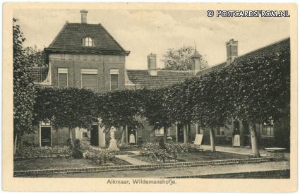 Alkmaar, Wildemanshofje ansichtkaart: Alkmaar, Wildemanshofje