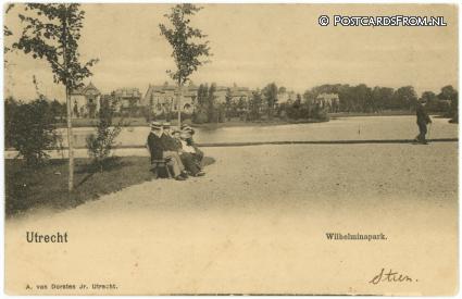 Utrecht, Wilhelminapark ansichtkaart: Utrecht, Wilhelminapark