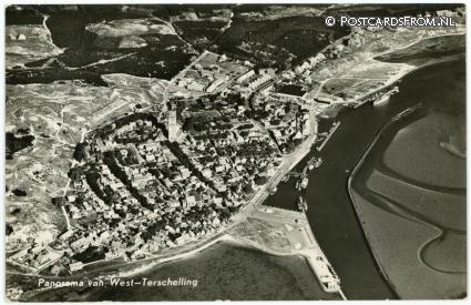 ansichtkaart: Terschelling West, Panorama